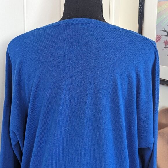 Eileen Fisher Quiet Luxury Preppy Coastal Classic Capsule Sailor Chic Sweater LG - Picture 10 of 13